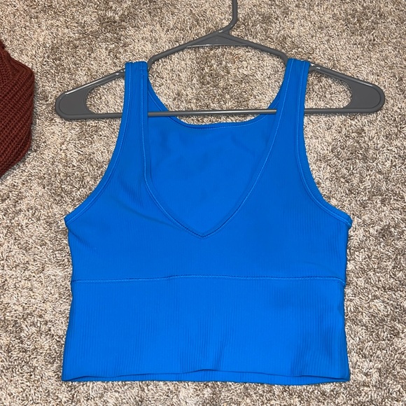 Lululemon Power Pivot Ribbed Tank Top Poolside Size 4 - Picture 6 of 10